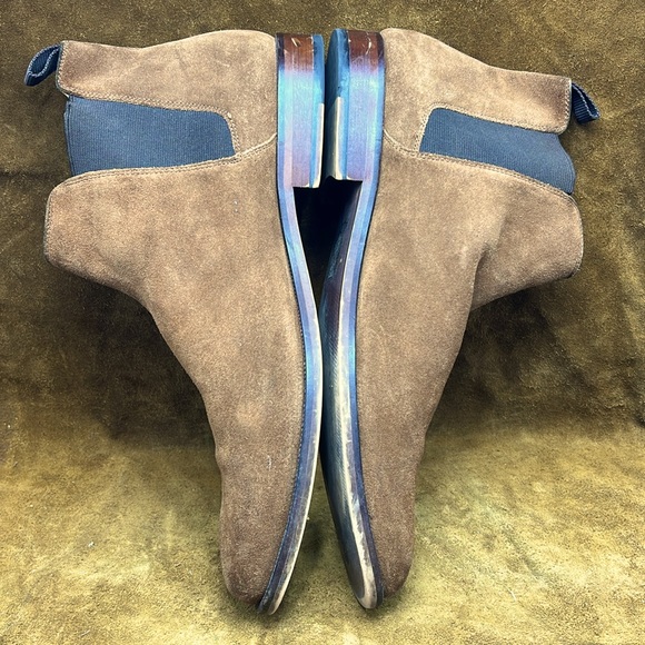Aldo Light Brown Suede Chelsea Boots - Picture 4 of 8